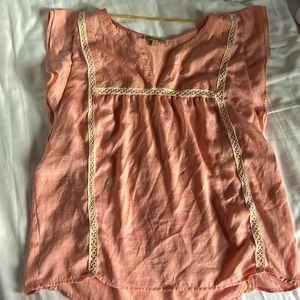 Pretty peach princess sleeveless top from Democracy Clothing
